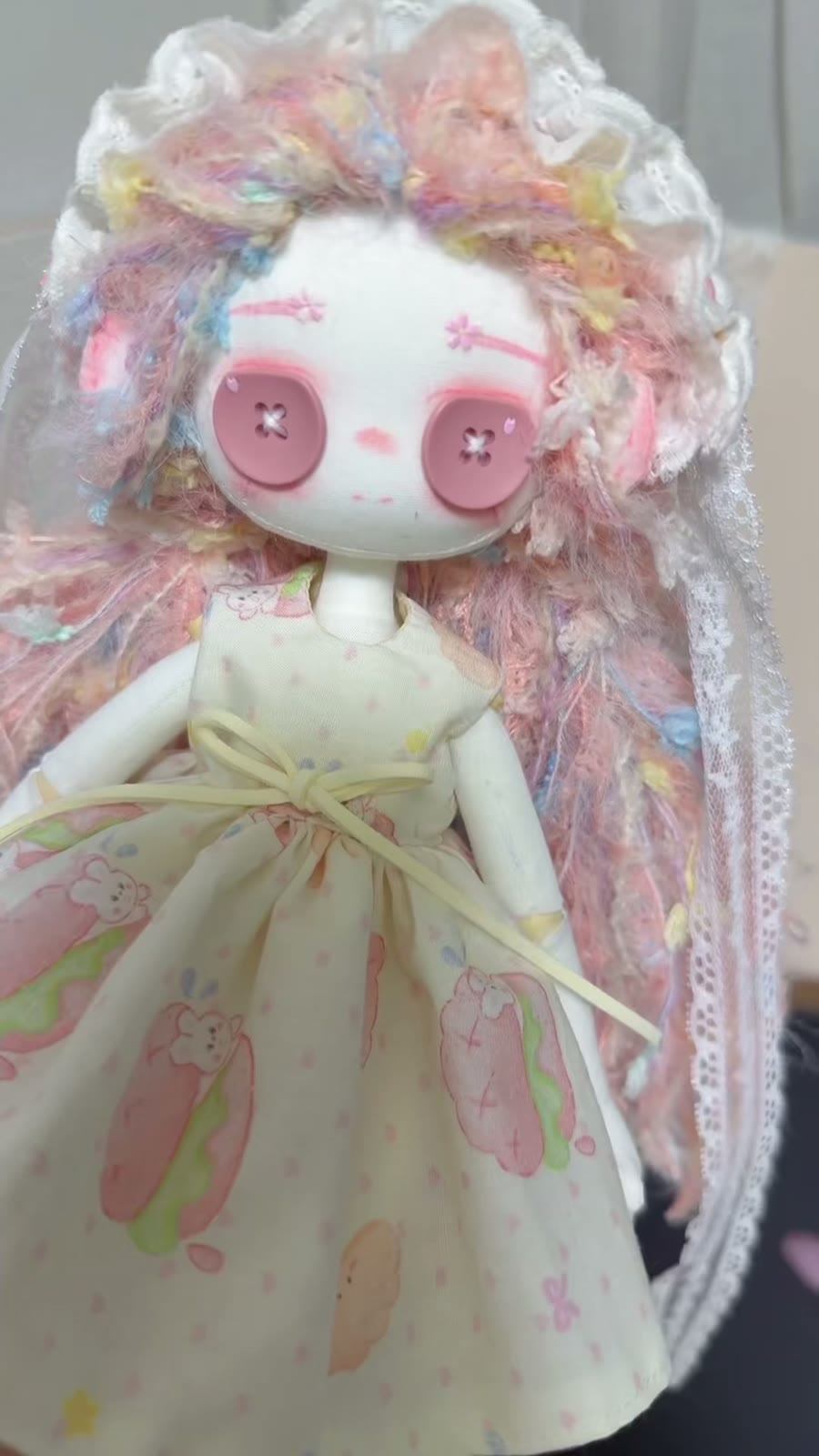 ハンドメイド布製アートドール 30cm
