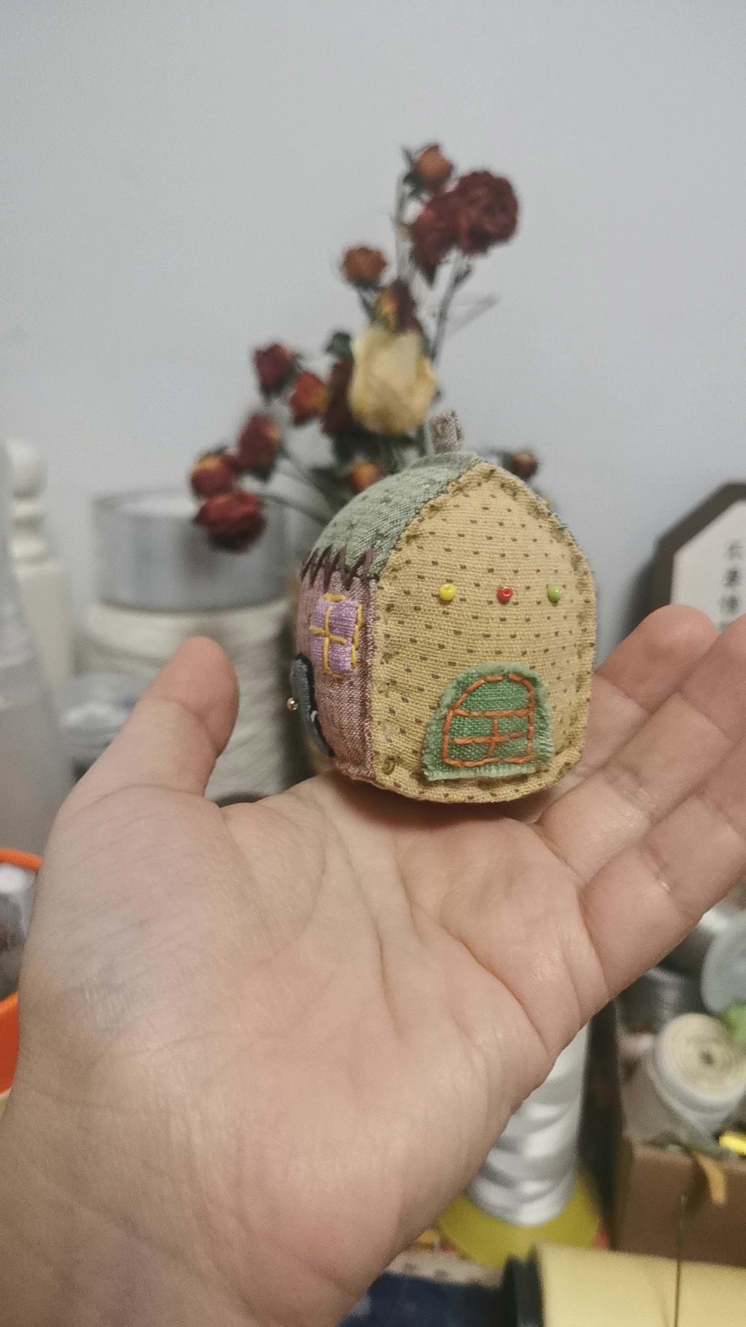 Handmade Yarn Dyed Cotton Fabric House Charm