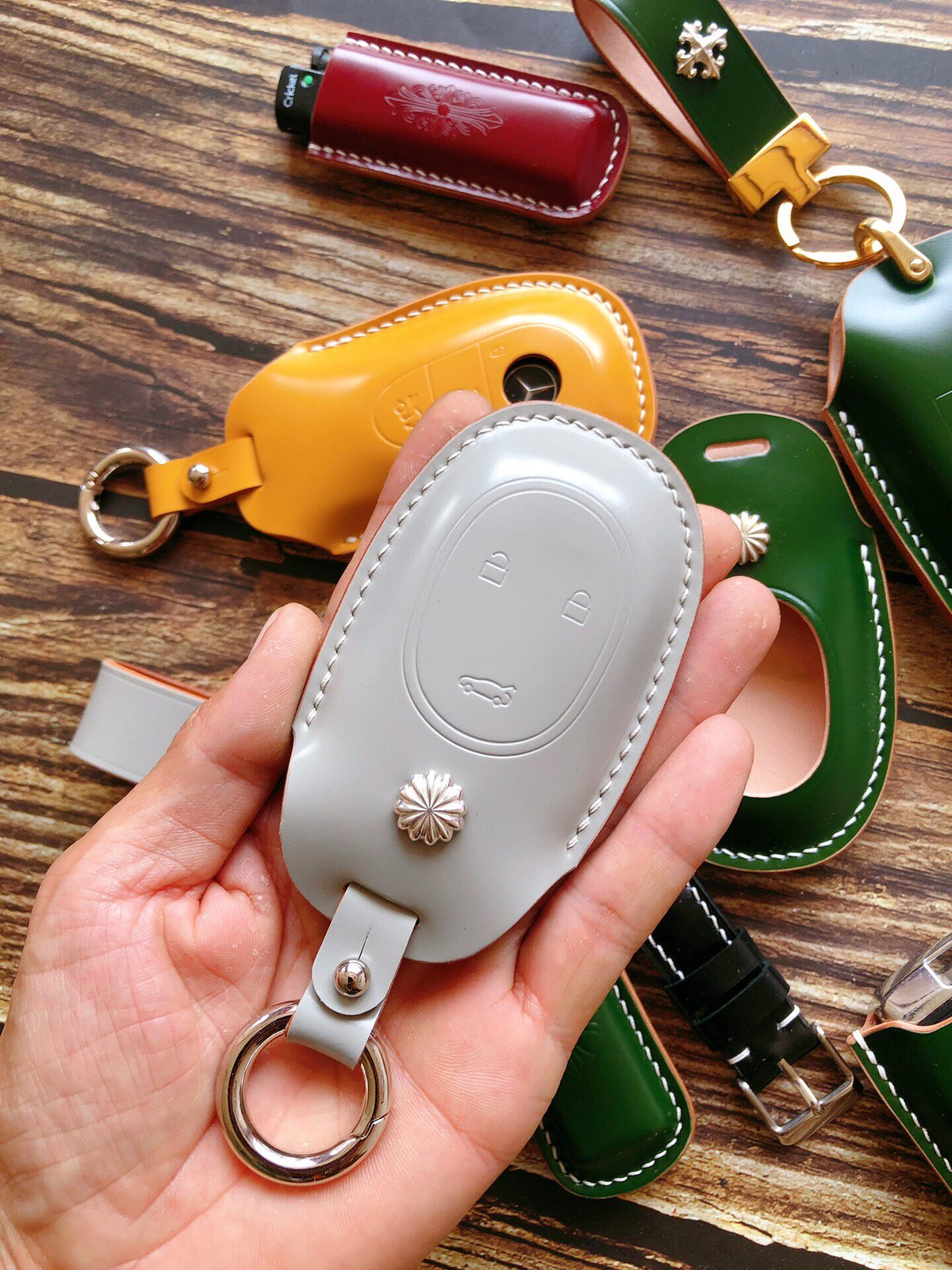 Handcrafted Shell Cordovan NIO Key Case