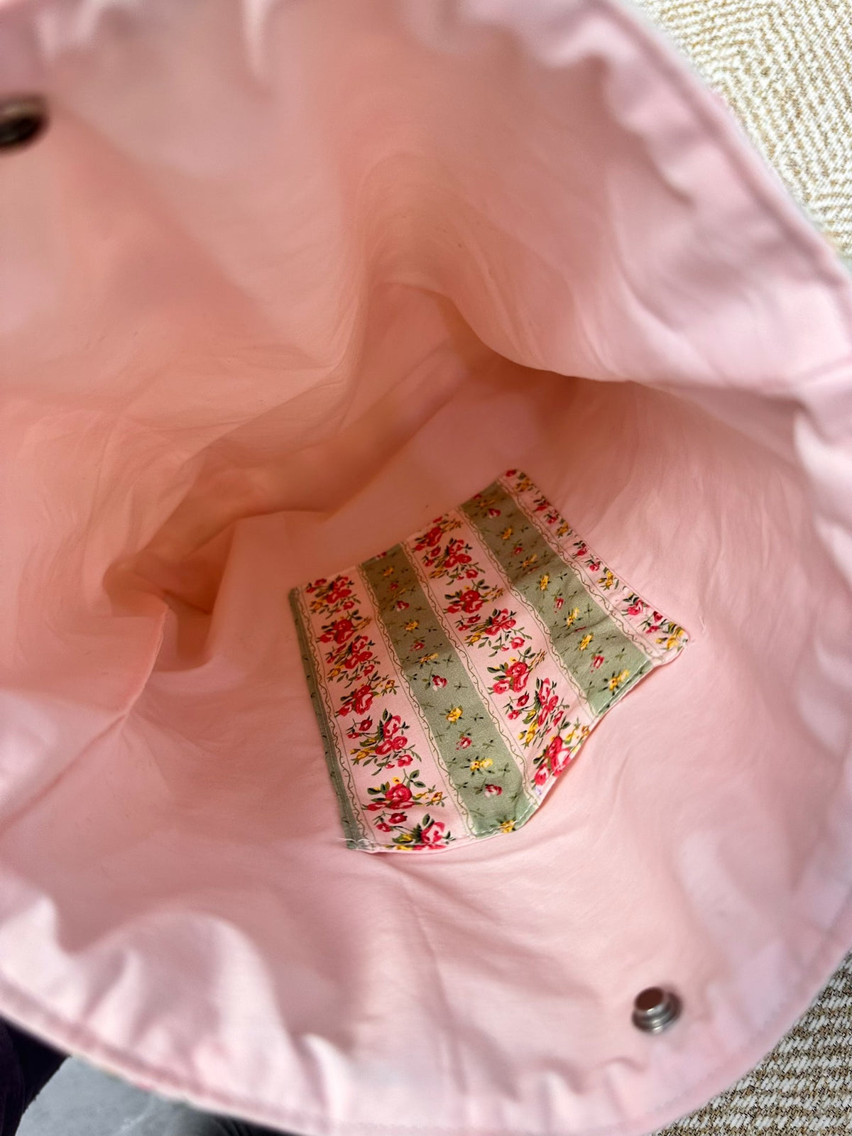 Handwoven Floral Shoulder Bag