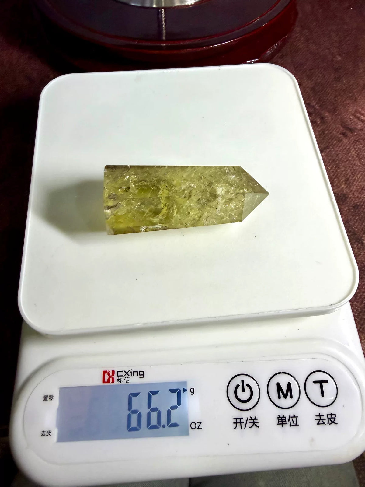 Adorno de maceta de cristal con puntas de cuarzo