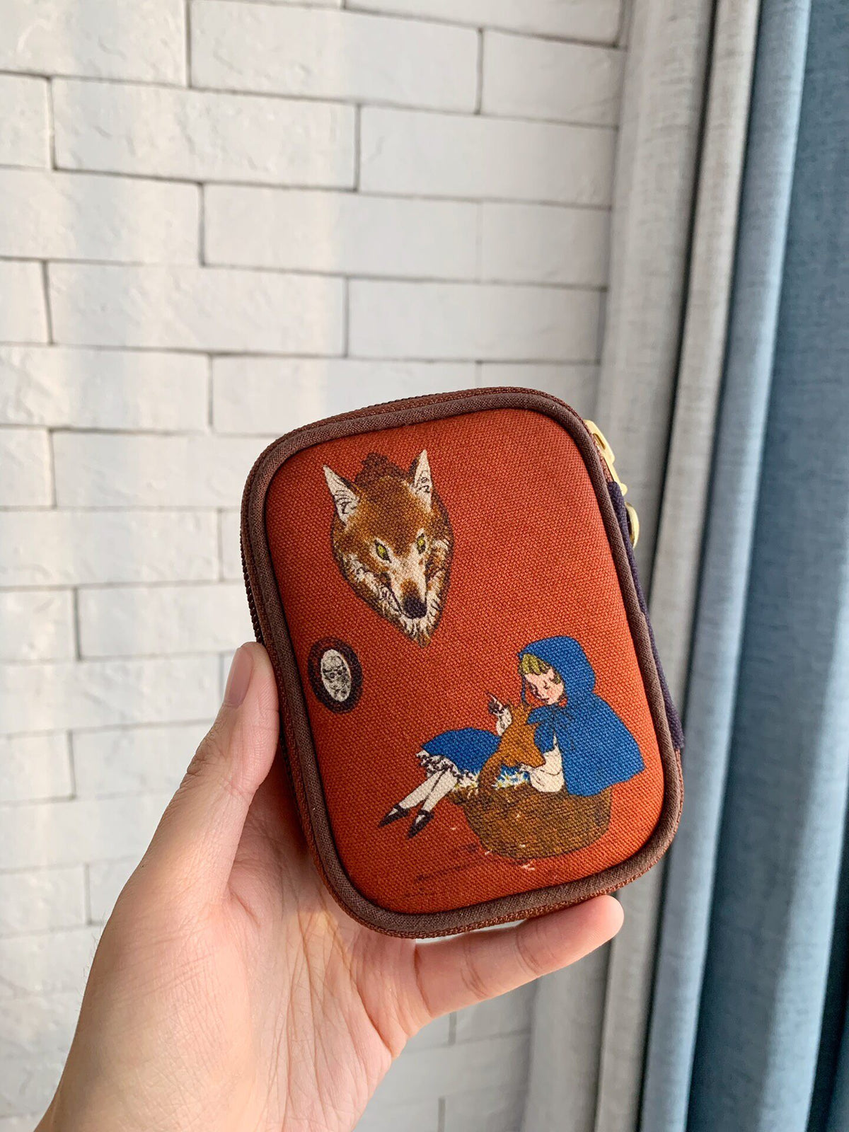 Tapestry Zipper Case with Oxford Cloth