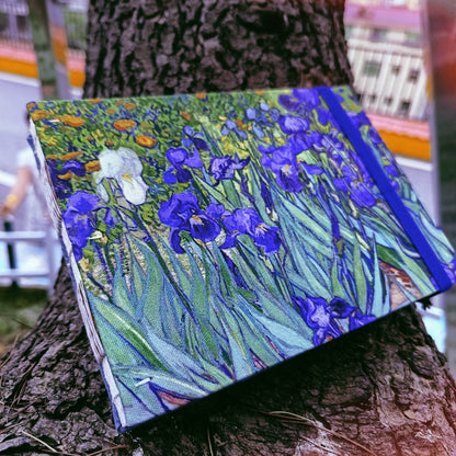 Iris Watercolor Sketchbook – 32k Thick Canvas, Coptic Stitch Binding, 300gsm Baohong Paper
