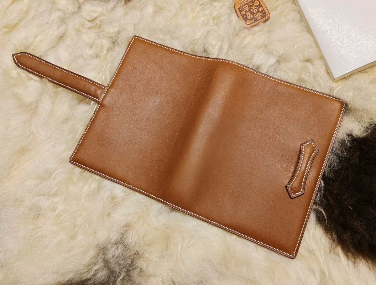 バックル付き A6レザーノートカバー