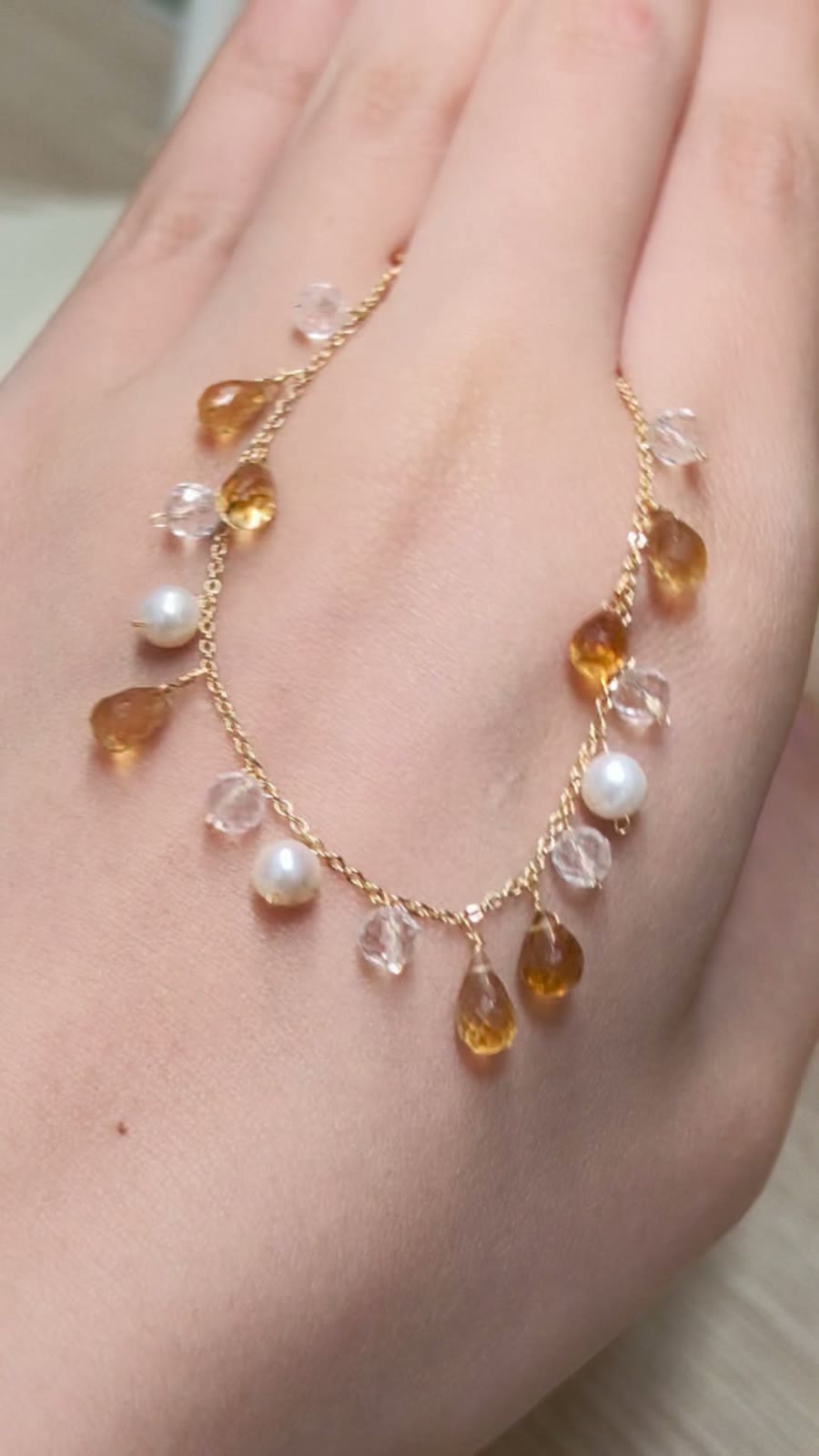 Gold Toned Chain Charm