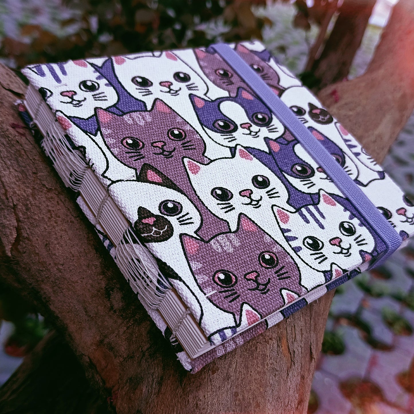 12cm Coptic Stitch Watercolor Sketchbook with 46 Pages of 300gsm Semi-Cotton Paper