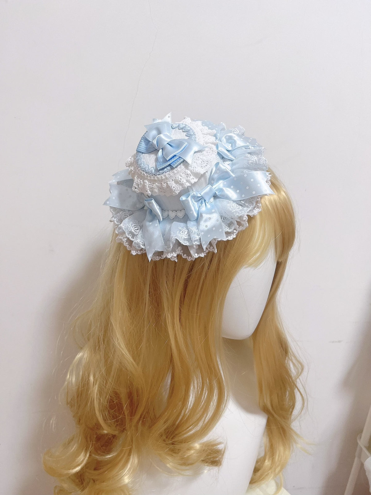 Blue Handmade Lolita Mini Hat