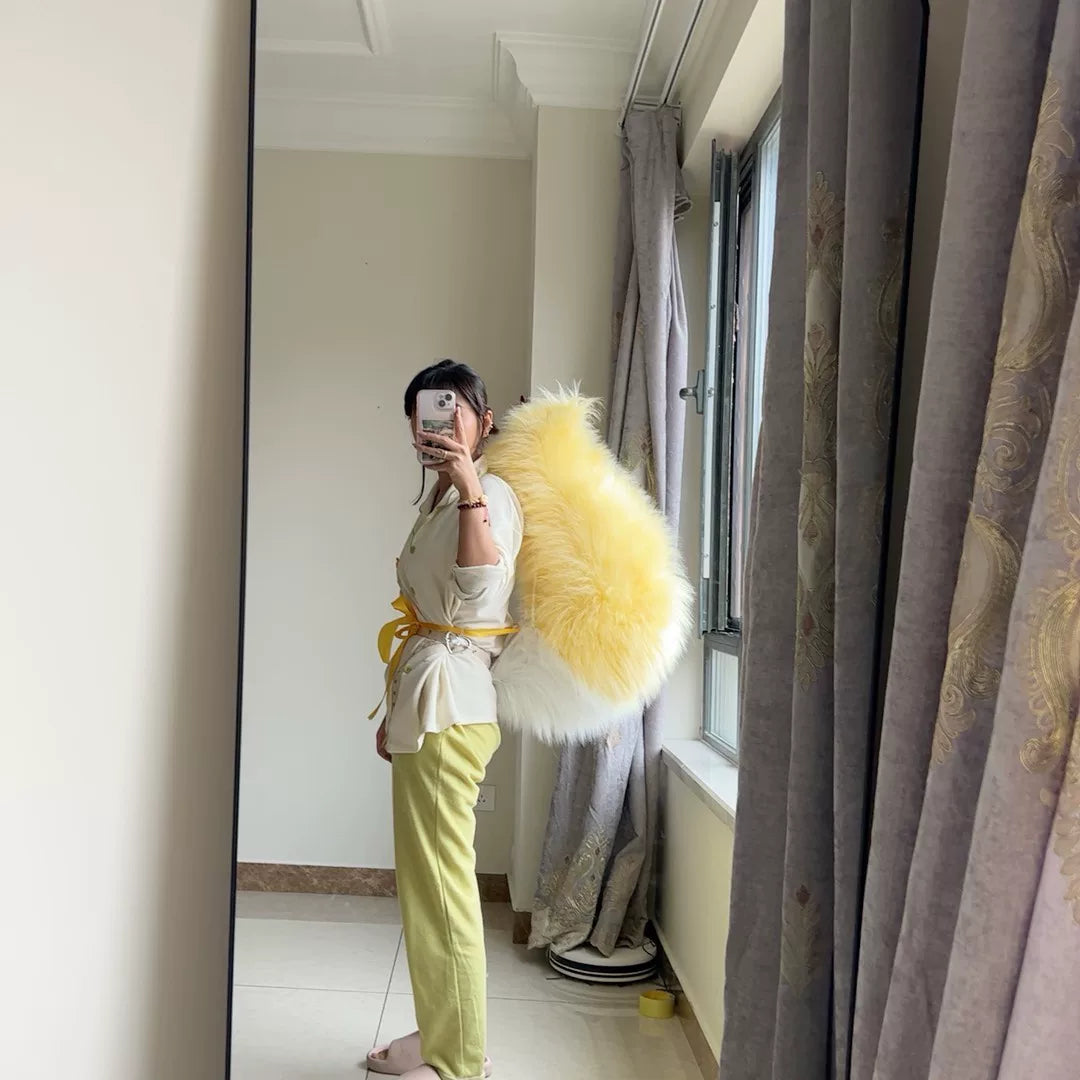 Handmade Yellow Gradient Daji Cosplay Fox Tail