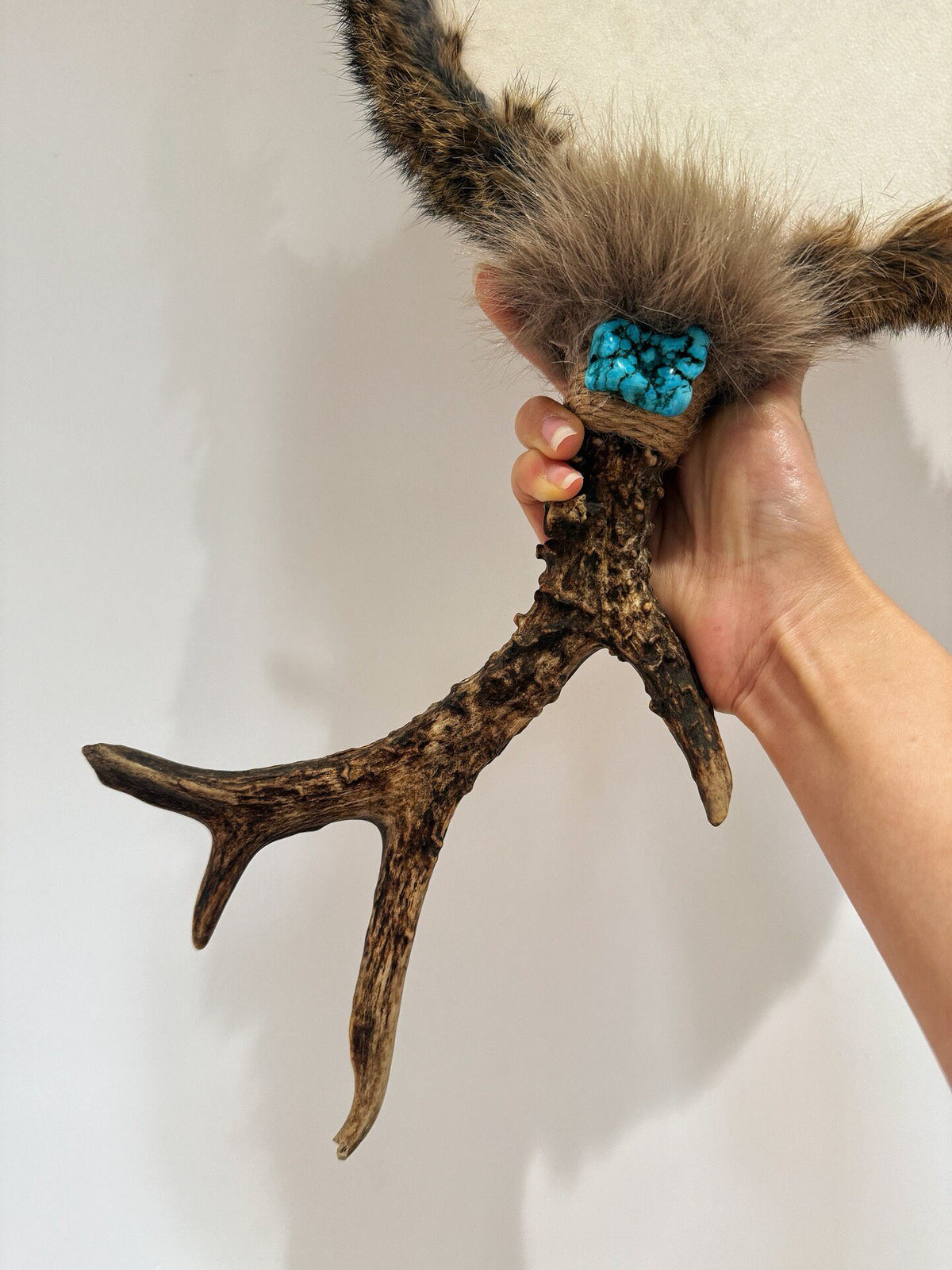 Shamanic Drum 23cm with Fur Trim