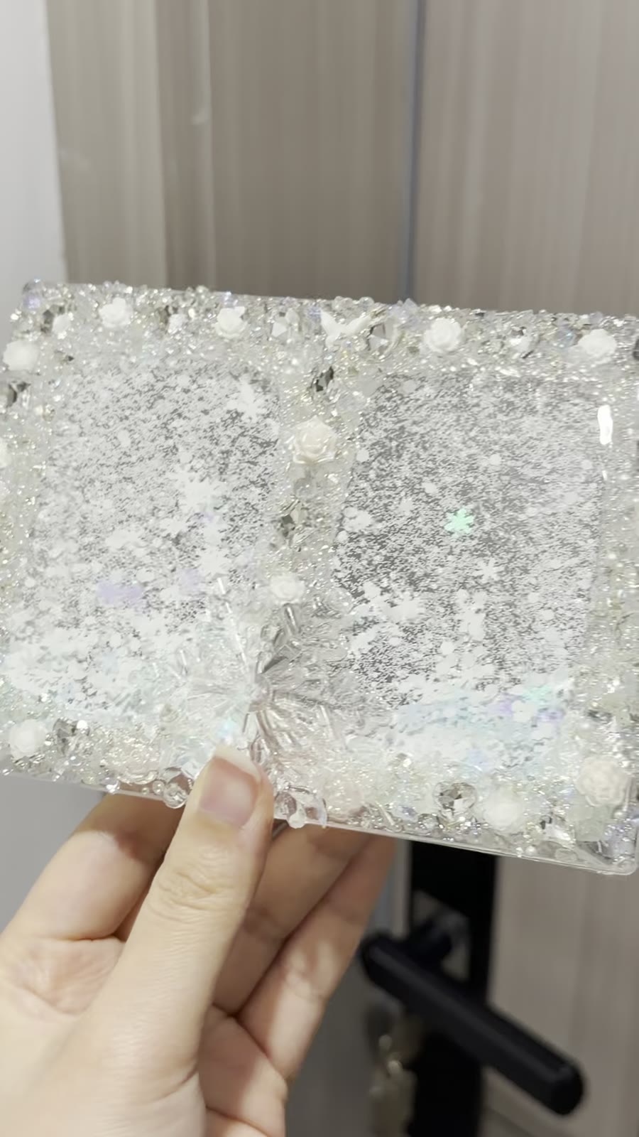 Porta-Cartões Winter Quicksand com Strass
