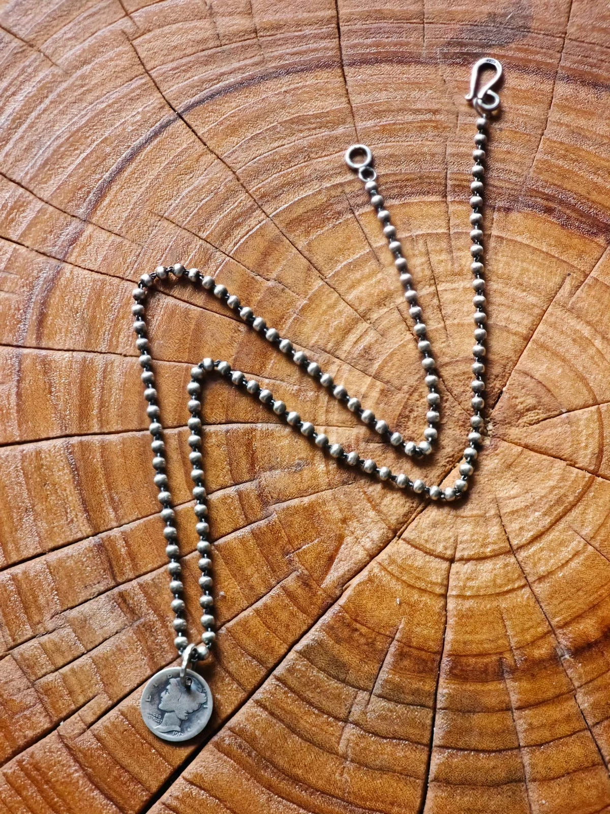 925 Sterling Silver 3.5mm Bead Chain Necklace