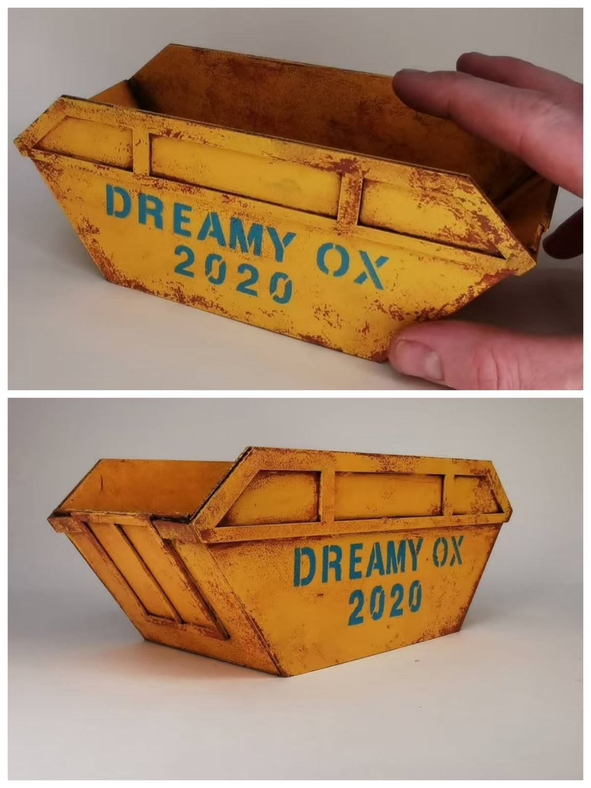 Weathered Dumpster Model for Dioramas