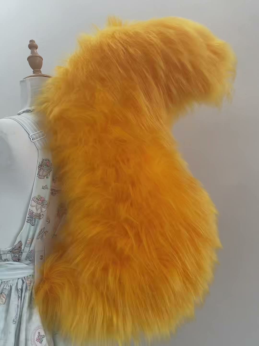 Orange Faux Fur Cosplay Fox Tail