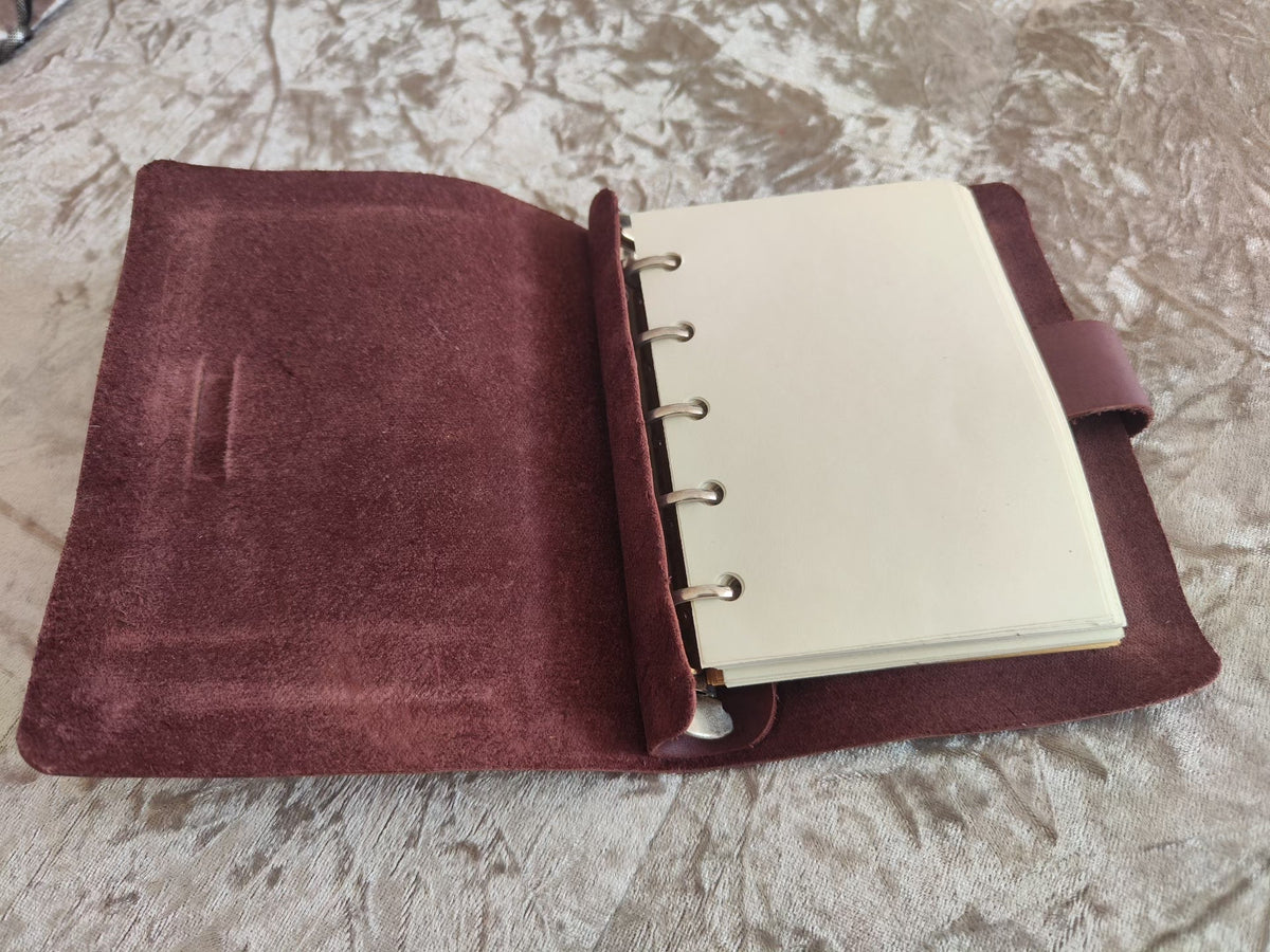 Vintage Cowhide Leather A7 Loose Leaf Journal