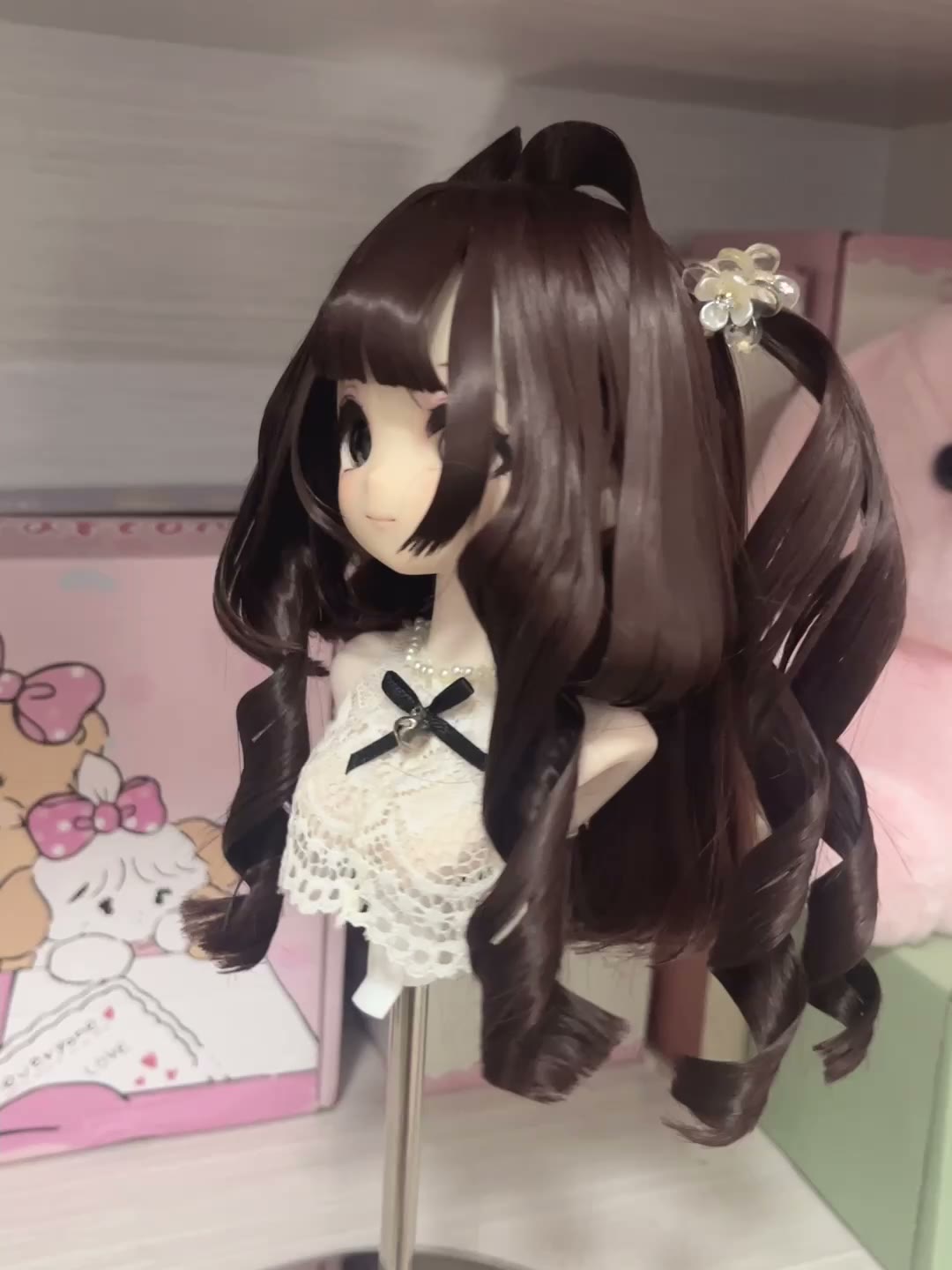 Anime Doll Wig Brown Twin Tails