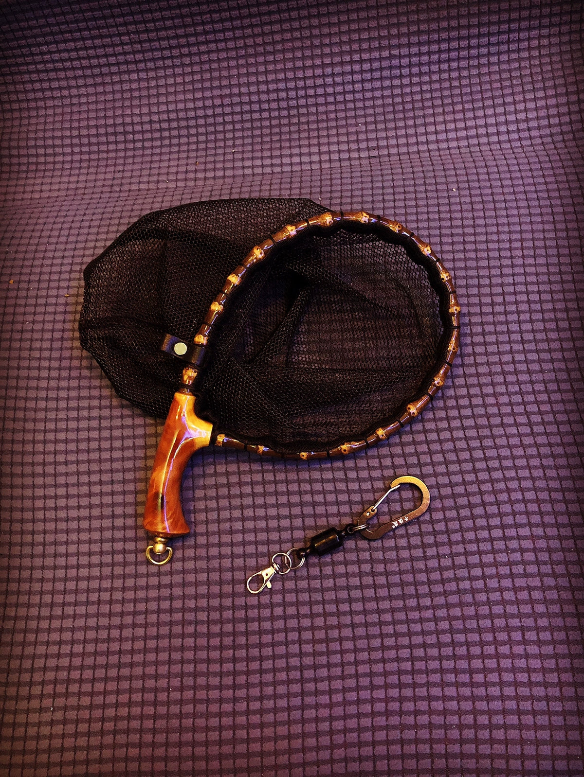Purple Bamboo Stream Landing Net