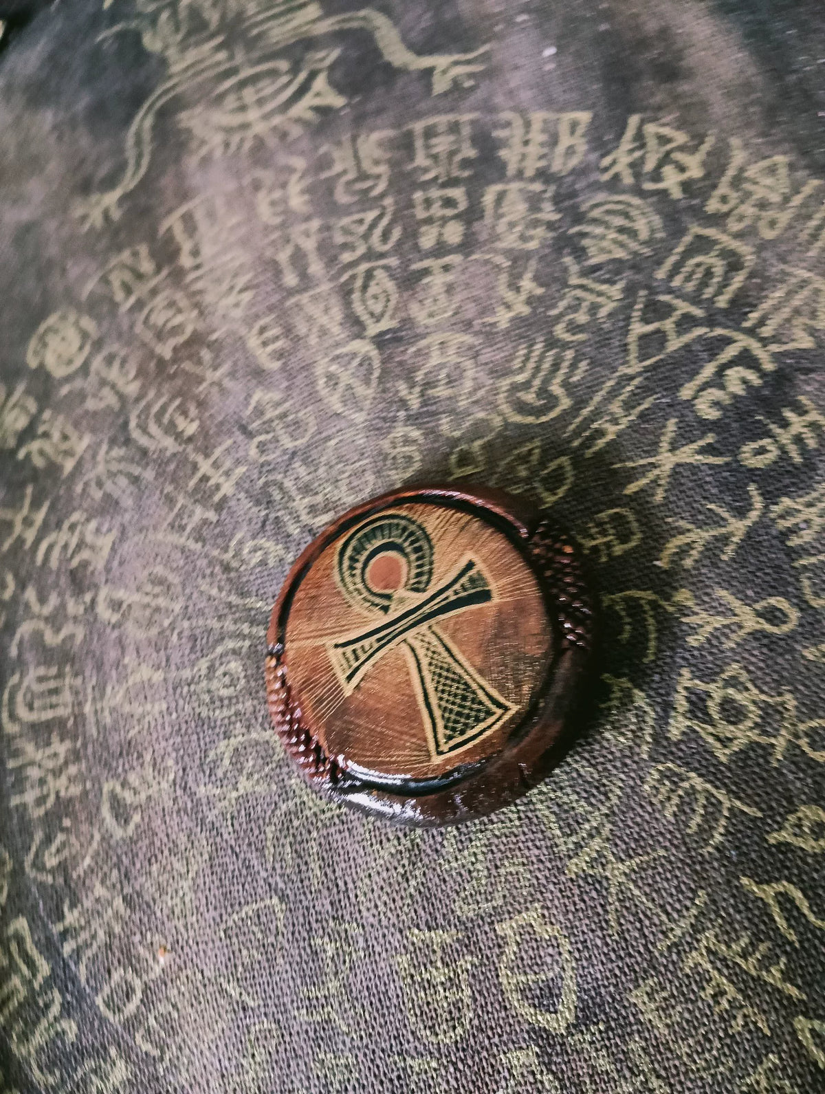 Handmade Ankh Mixed Material Pendant