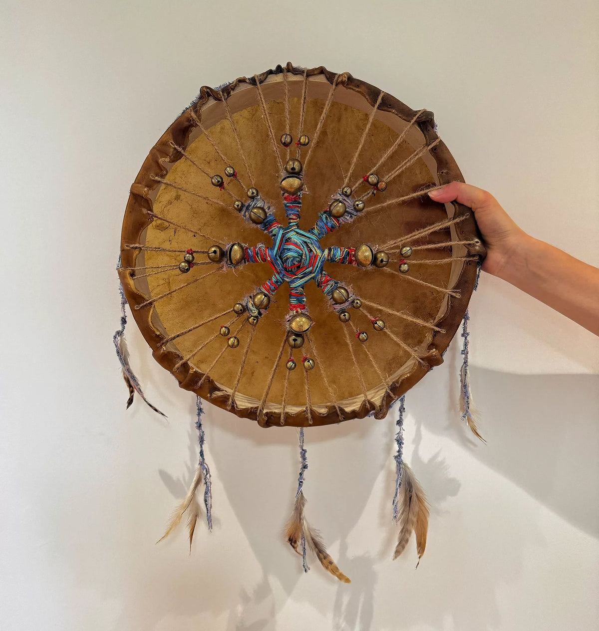 40cm 黄牛革のシャーマンドラム