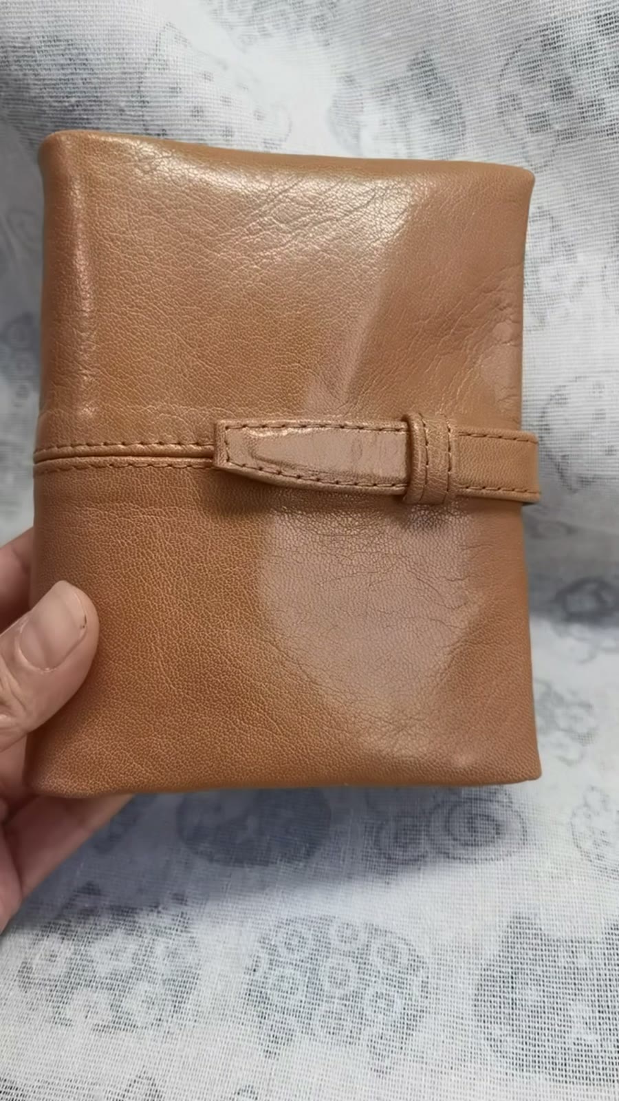 Copertina per Taccuino ad Anelli A7 in Pelle di Capra