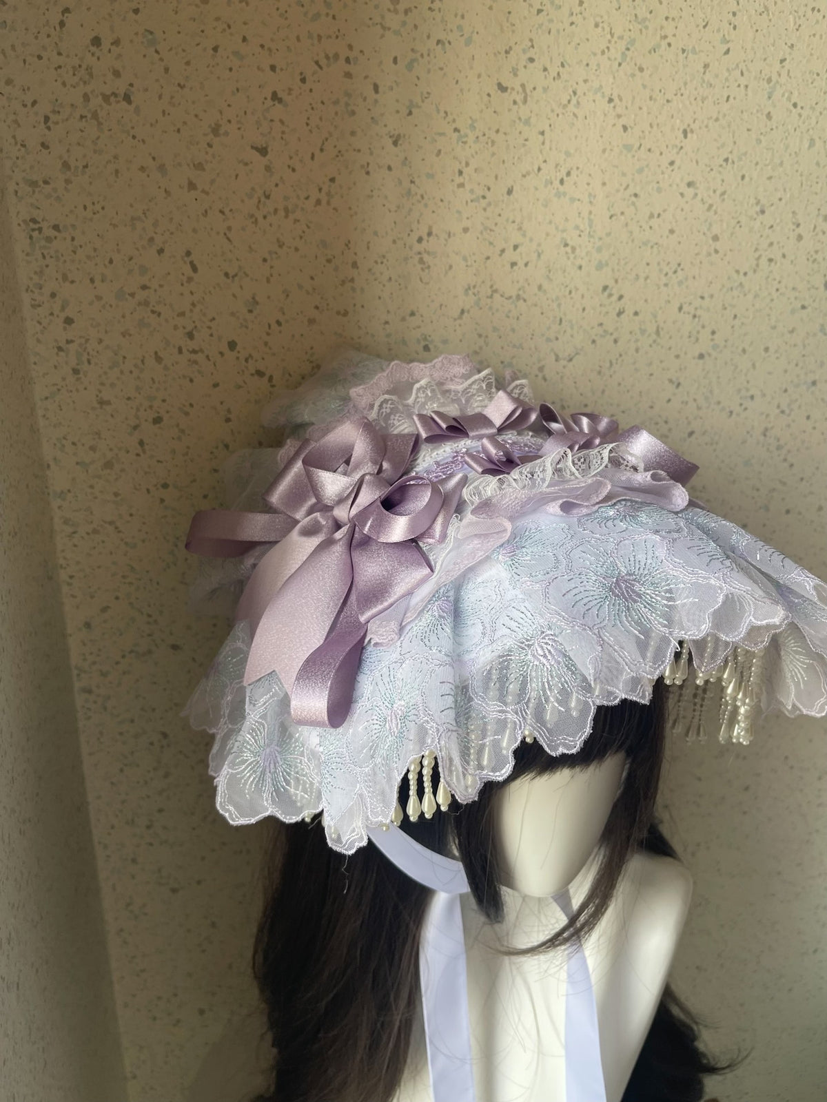 Handmade Lolita BNT Flat Cap Purple Green