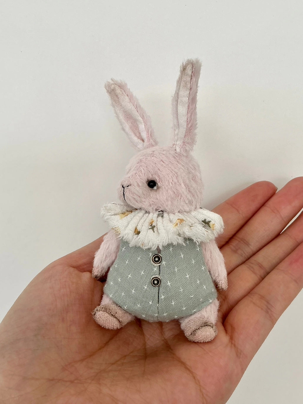 Handgemaakte Viscose Pluche Konijnenpop Figuur