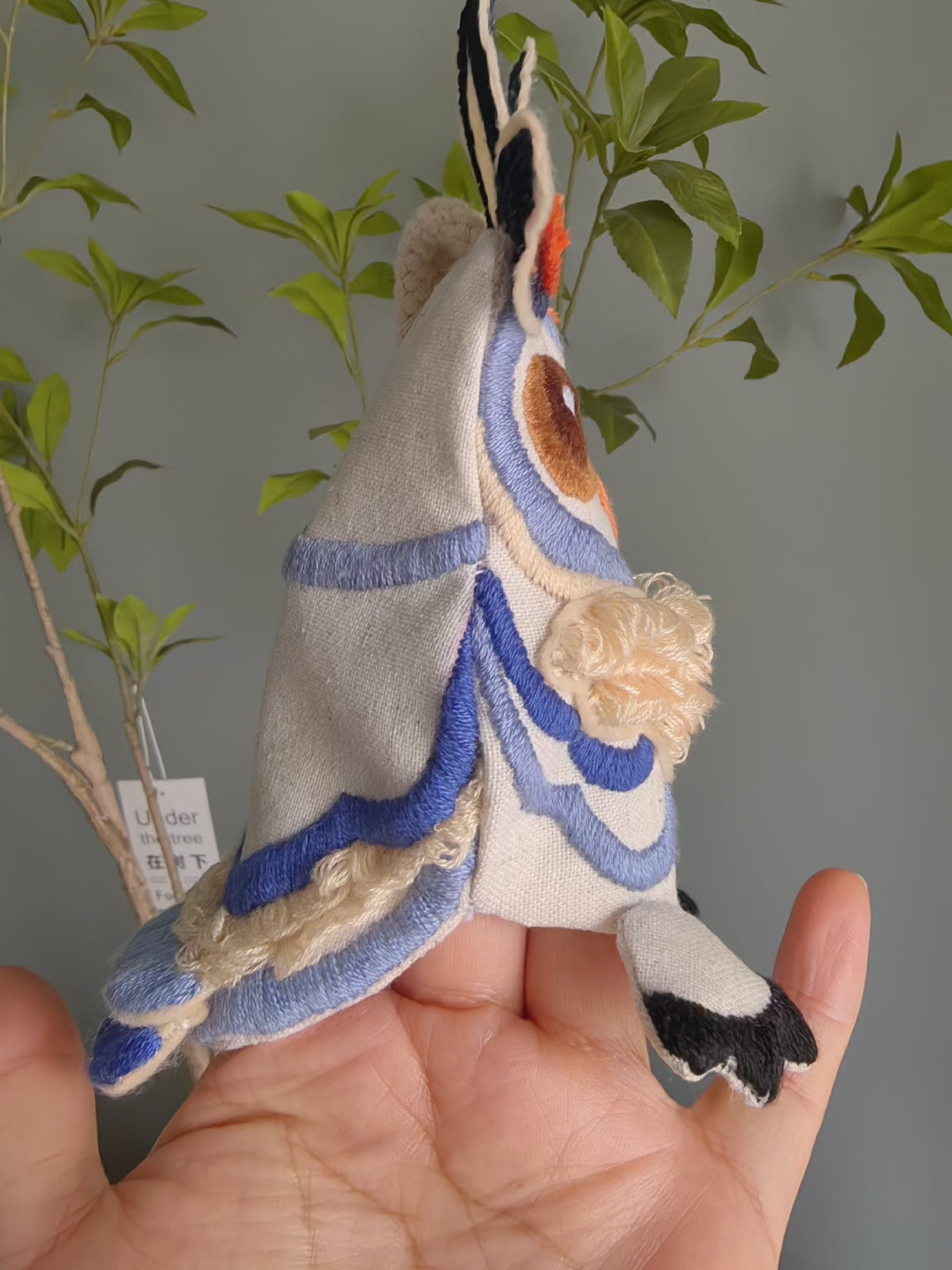 Handcrafted Owl Embroidered Key Pouch