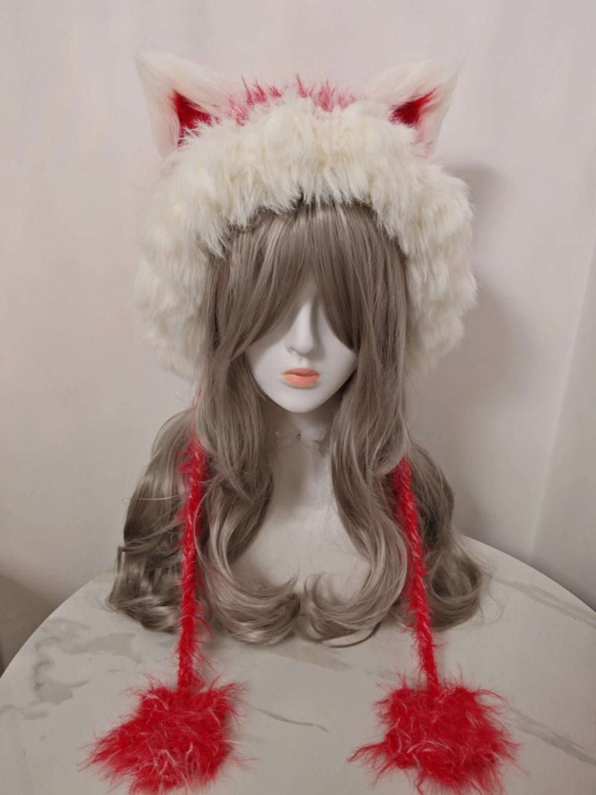 Red Fox Faux Fur Winter Hat