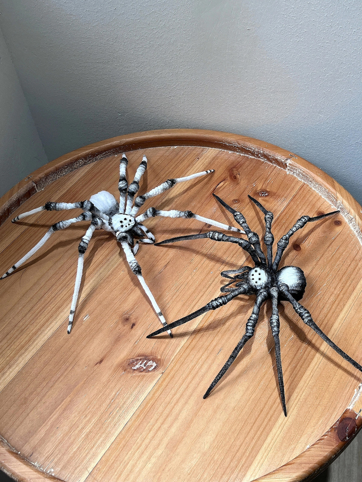 Chenille Spider Plush Poseable Dark Decor