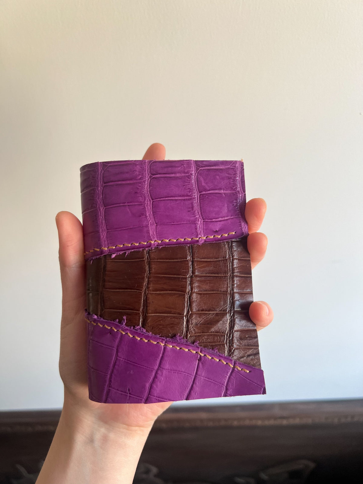 American Crocodile Leather Patchwork M5 Notebook