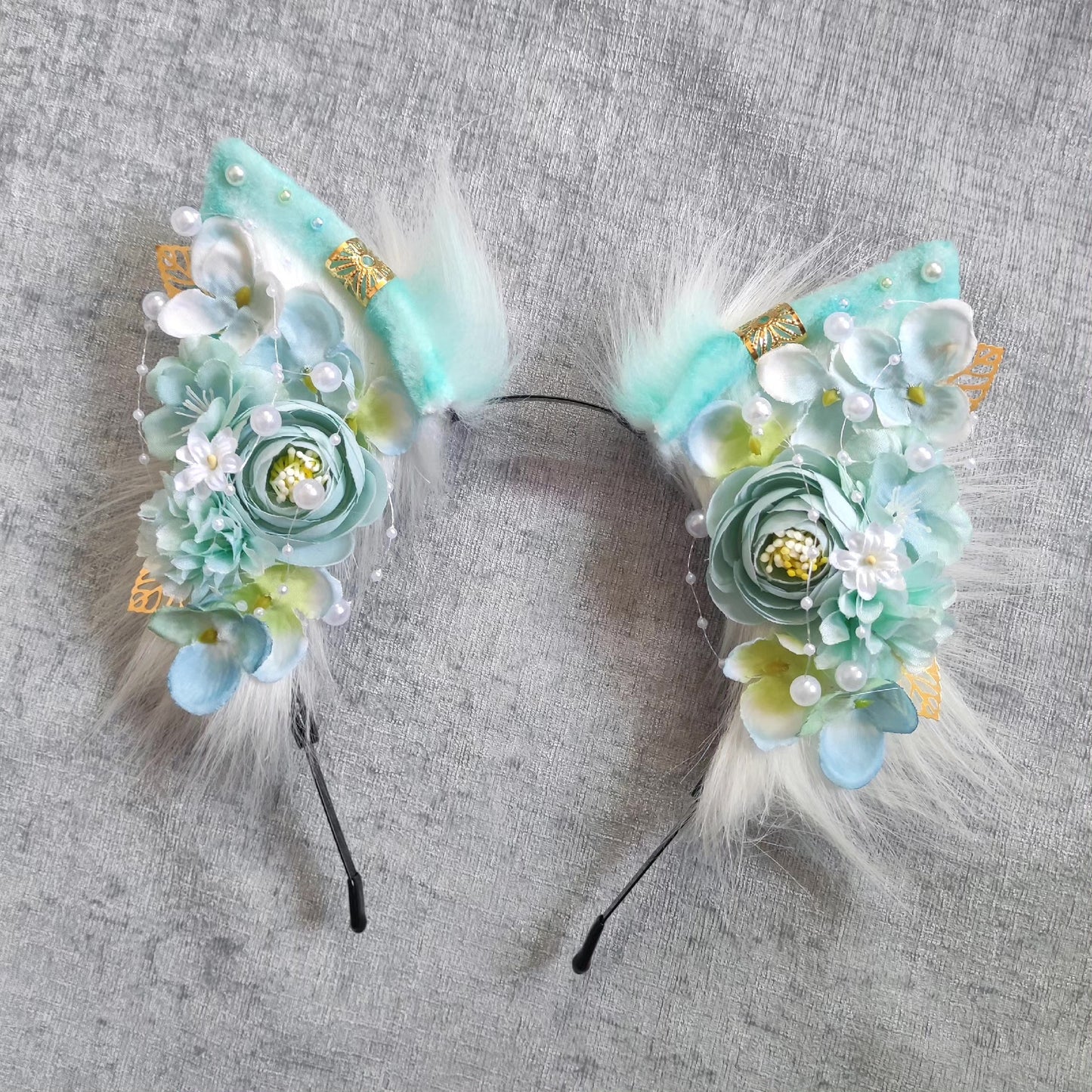 Floral Animal Ear Headband with Lolita and Chinese Style