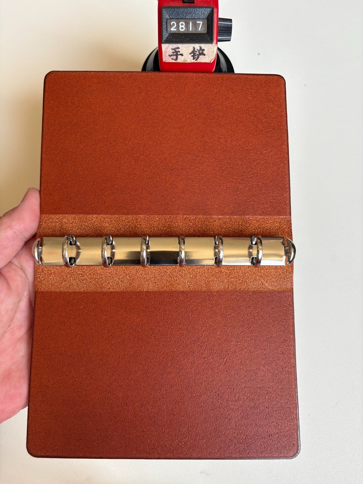 A7 15-Ring Binder Buttero Leather Brown
