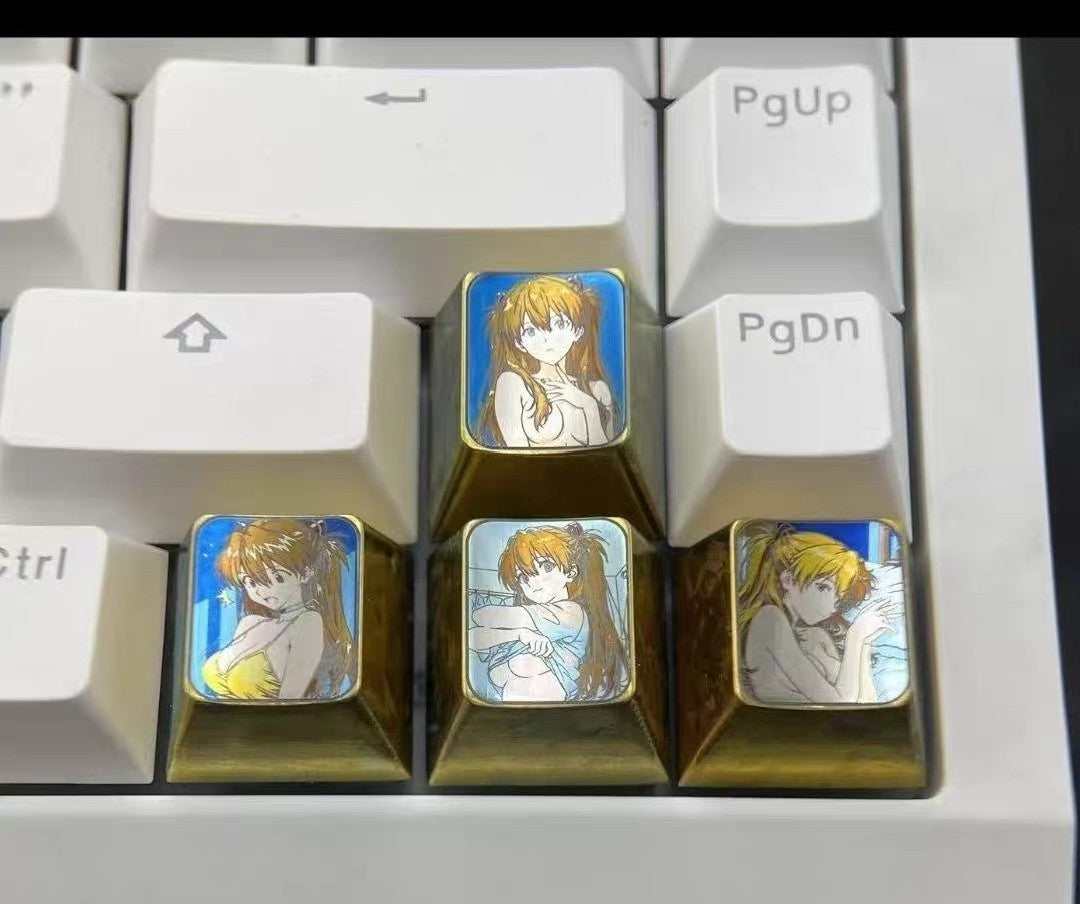 EVA Asuka Titanium Alloy Arrow Keycaps
