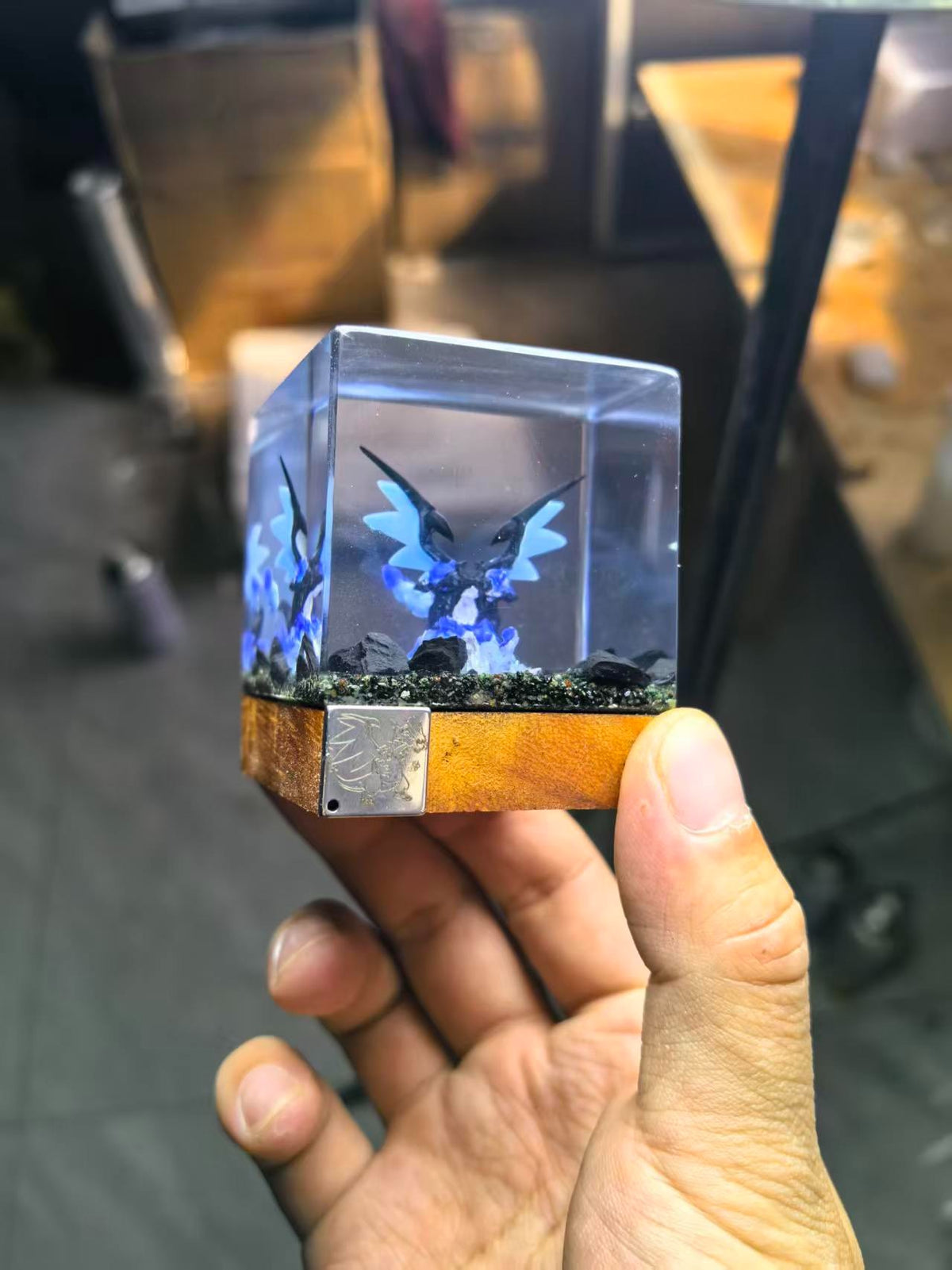 Mega Charizard X Resin Cube Figurine