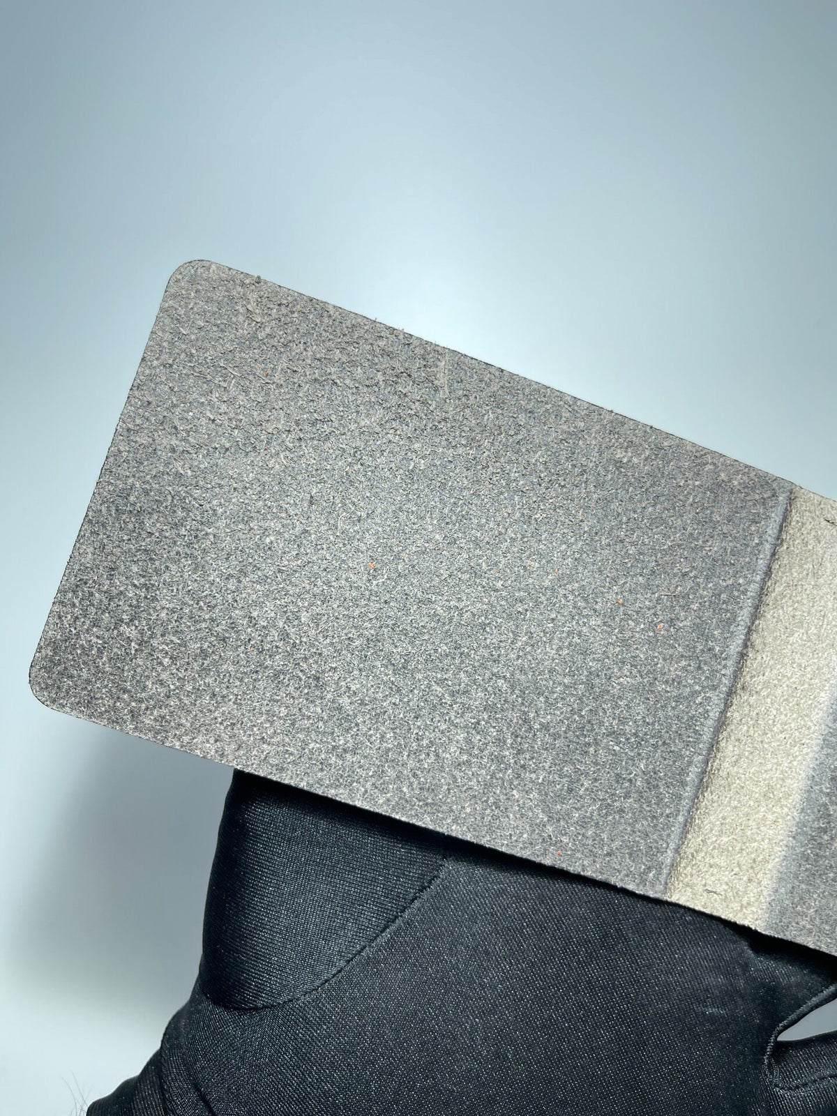 Handmade Leather 3 Ring Binder Cover Fog Grey