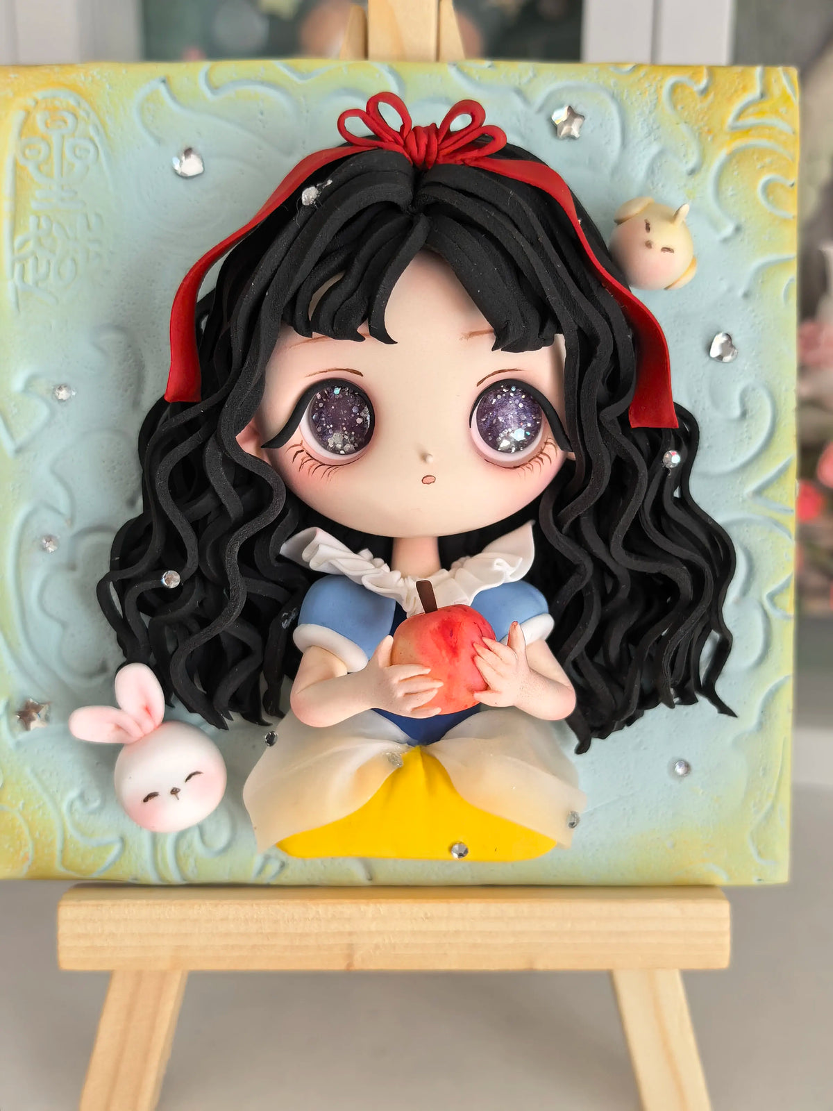 Handmade Ultra Light Clay Snow White Figurine