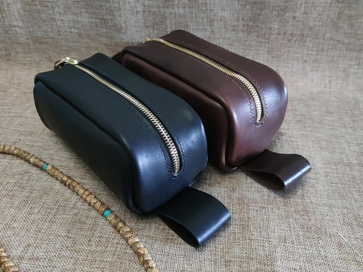 Pojo de Couro Clutch e Bolsa de Ferramentas Artesanal