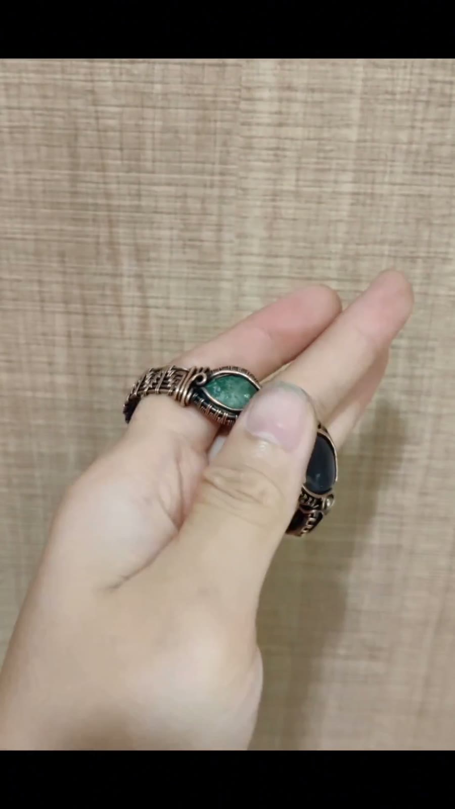 Bracelet Labradorite en fil de cuivre torsadé