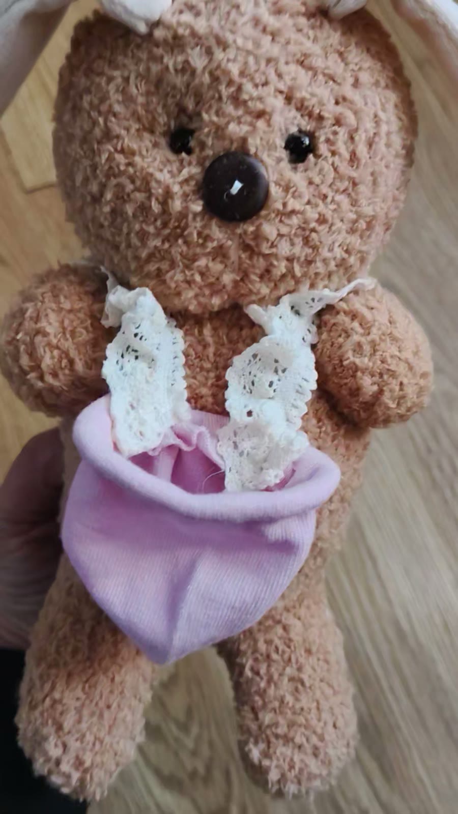 Figura de Peluche Coelho de Meia Feito à Mão