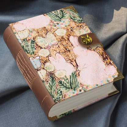 Japanese KOKKA Mizacosha Fabric Notebook – 400 Pages of 120gsm Blank Paper