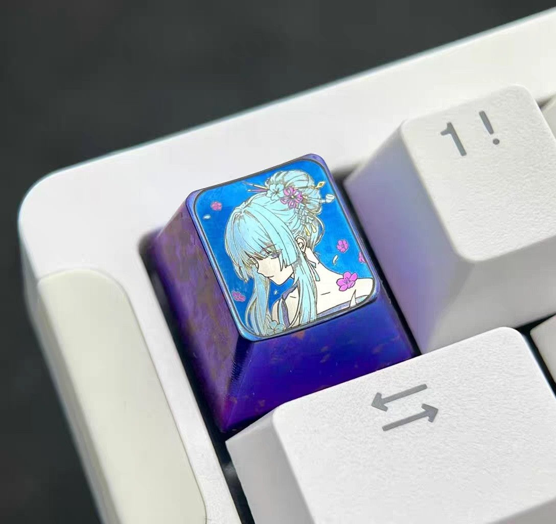 Titanium Alloy Anime Keycap 1u R4