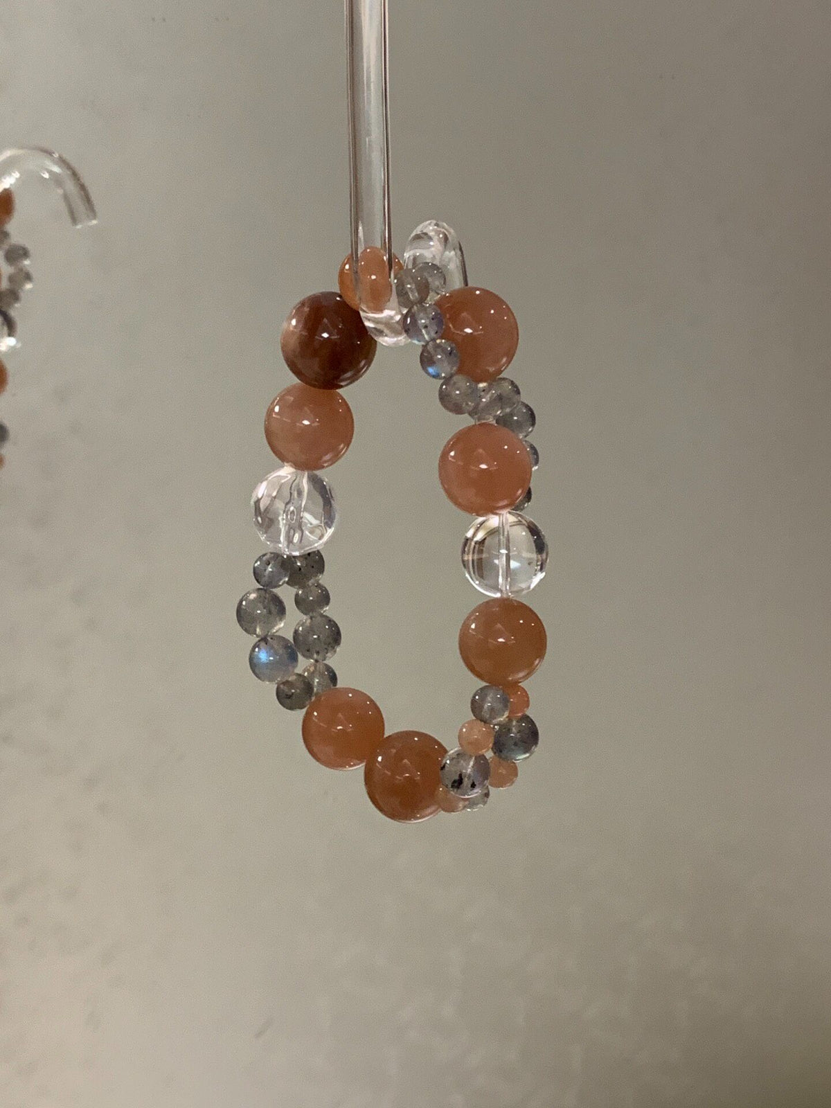 Golden Sand Orange Moonstone Beaded Bracelet
