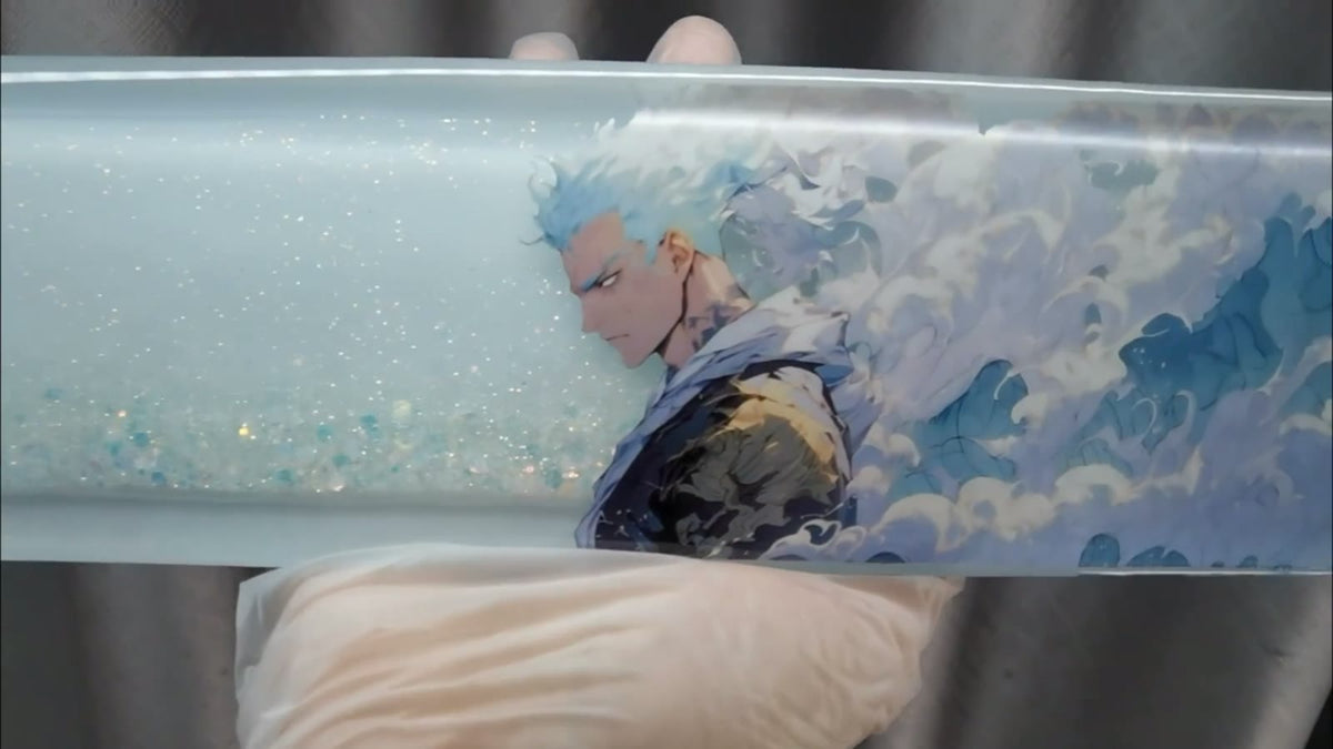 One Piece Zoro Resin Glitter Keyboard Wrist Rest