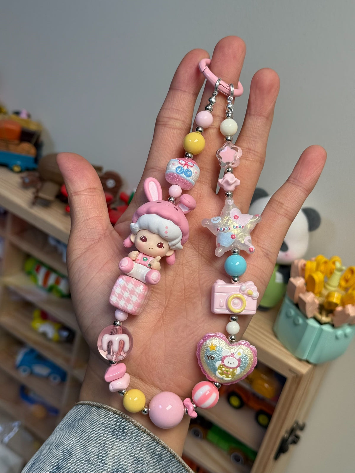 Dimoo Bunny Phone Strap Bag Charm Keychain