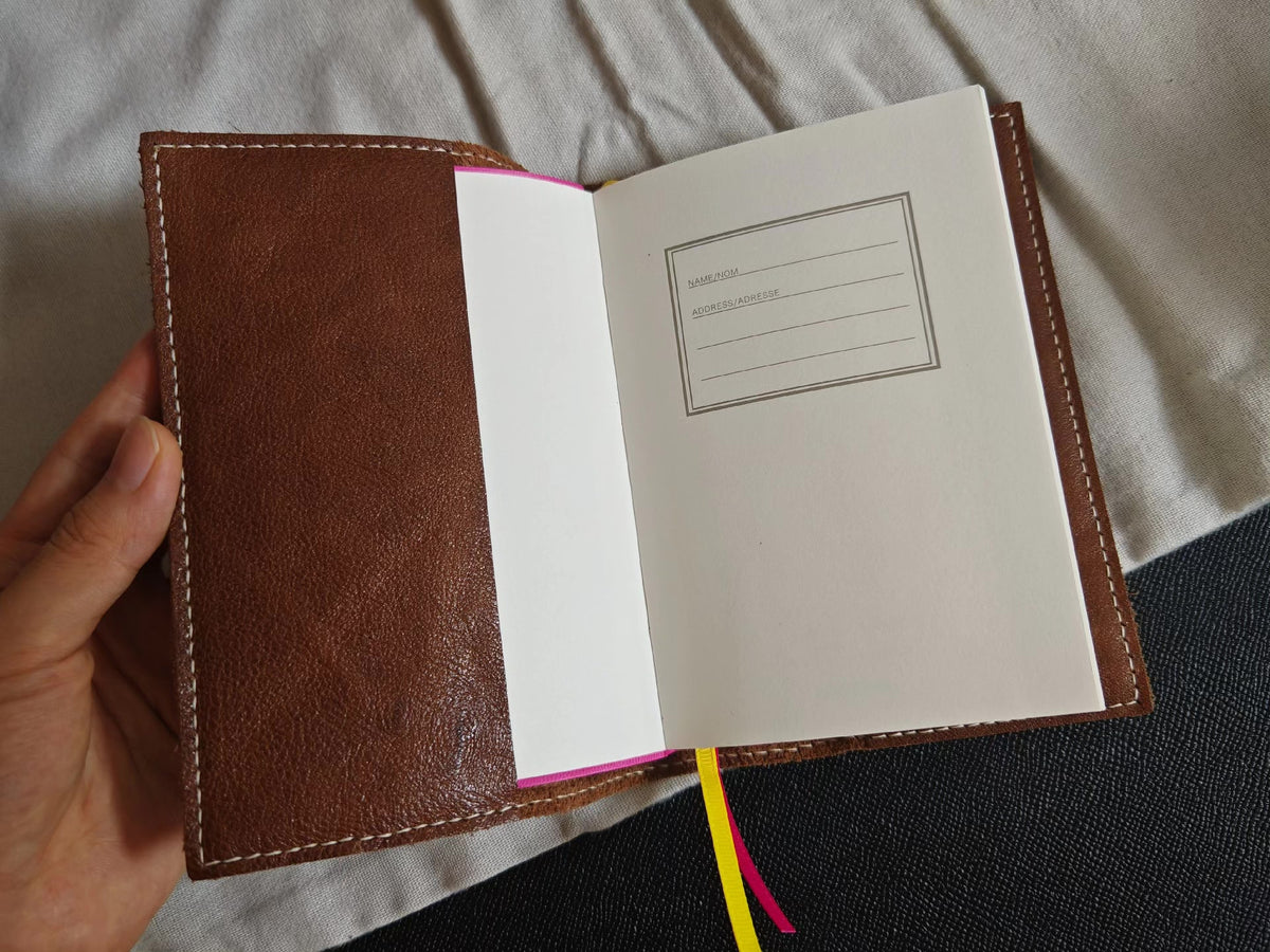 Handcrafted Leather Notebook Cover for A6 Inserts