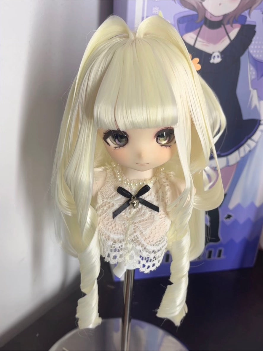 Doll Wig with Bunny Ear Curls