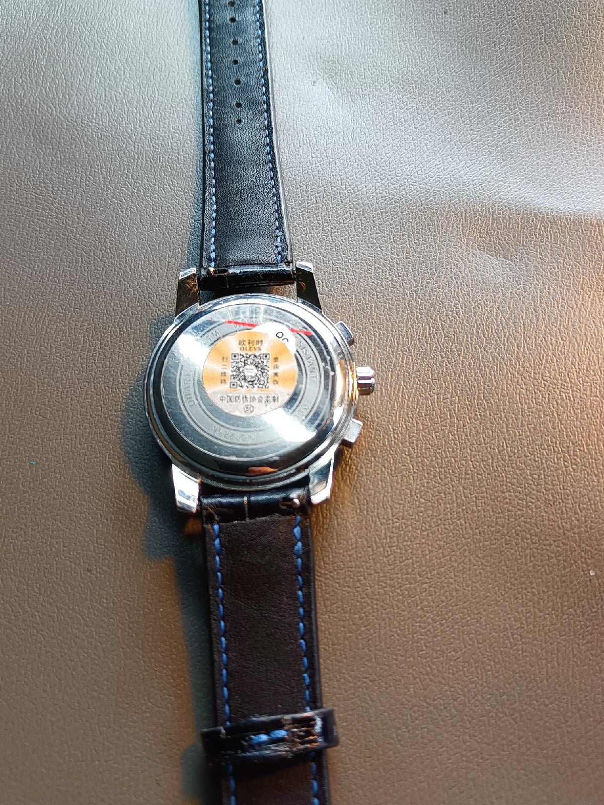 Handmade Black Crocodile Embossed Leather Watch Strap
