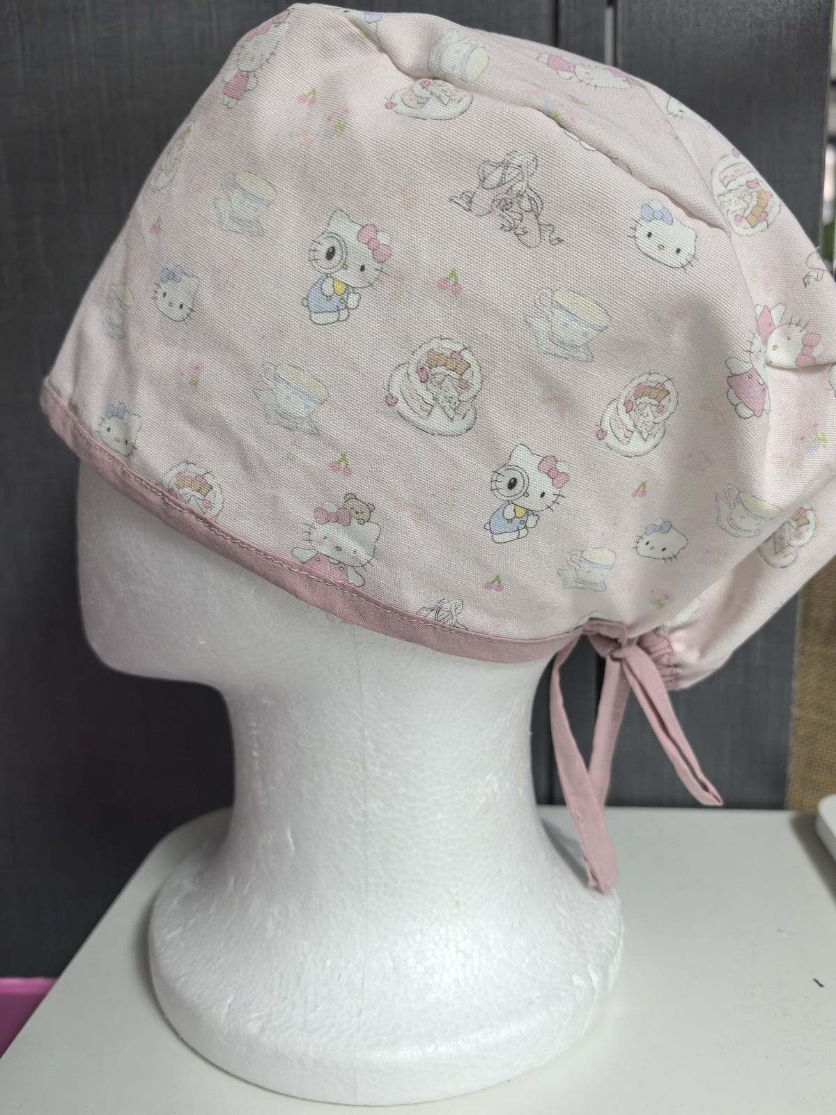 Hello Kitty Cotton Bouffant Surgical Cap