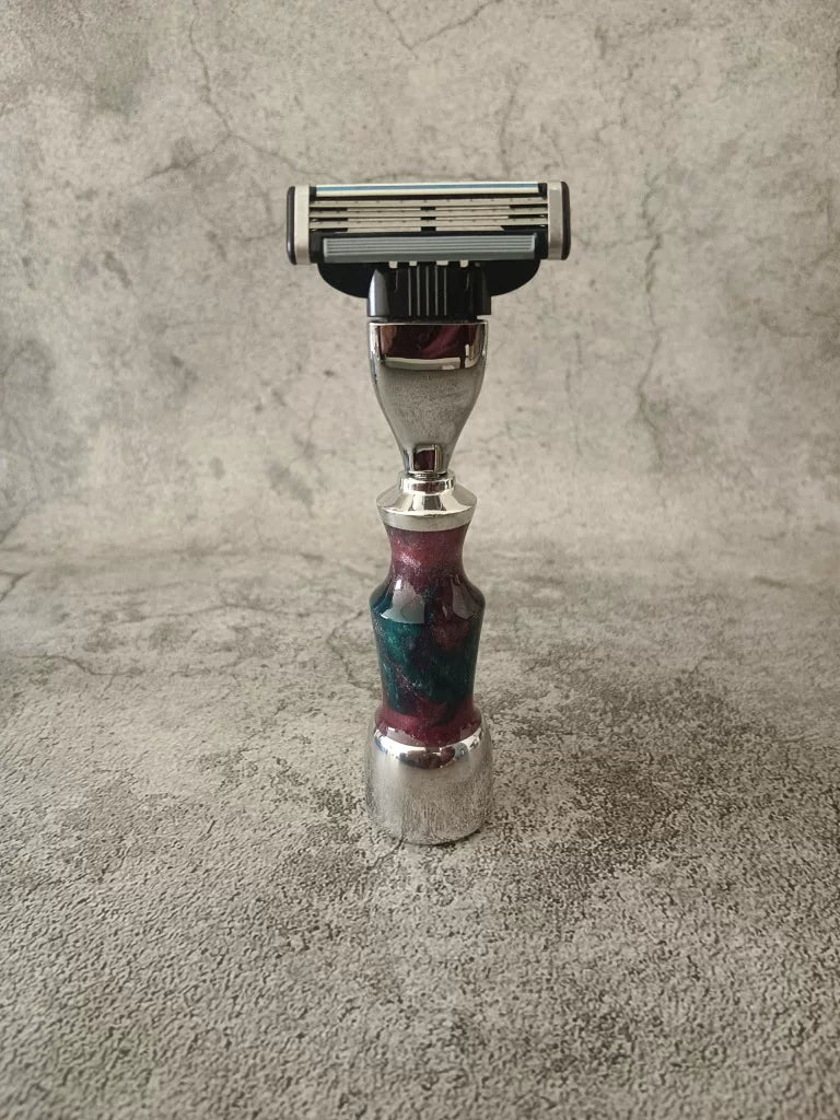 Five Blade Travel Razor with Resin Handle