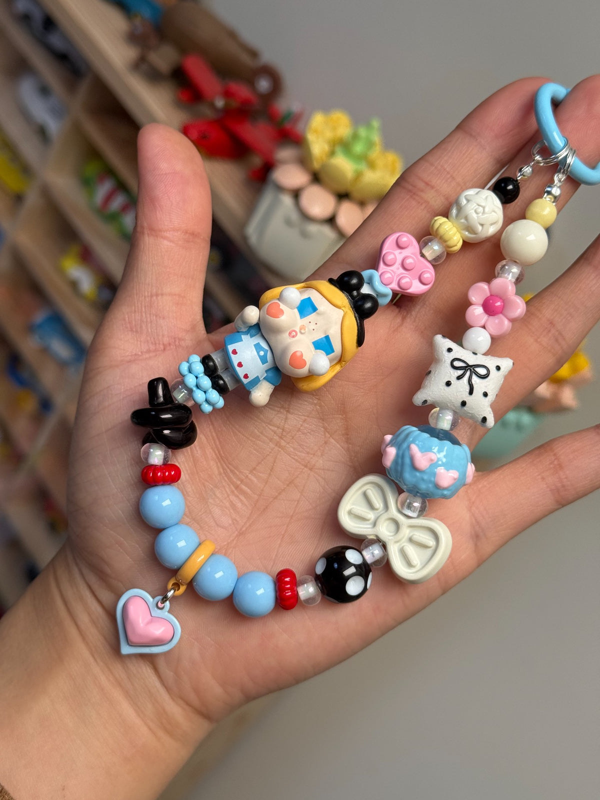 Crying Alice Beaded Phone Strap Charm