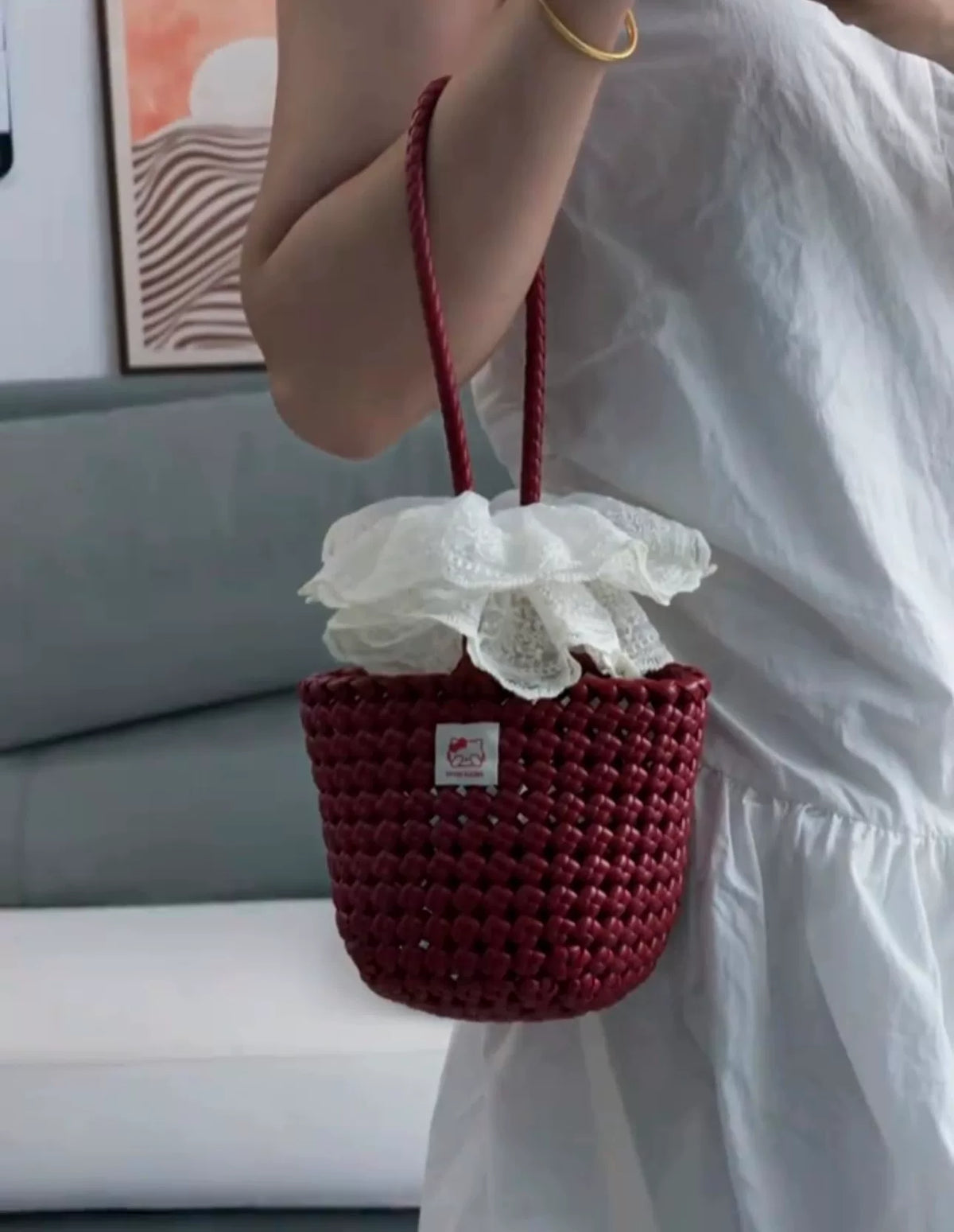 Bolsa de Vime Vinho Zongzi Artesanal
